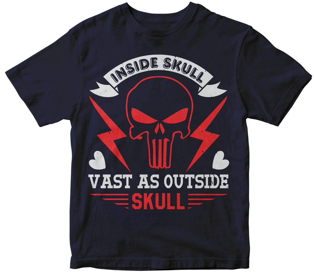 Inside skull vast as outside skull - Skull T-shirt