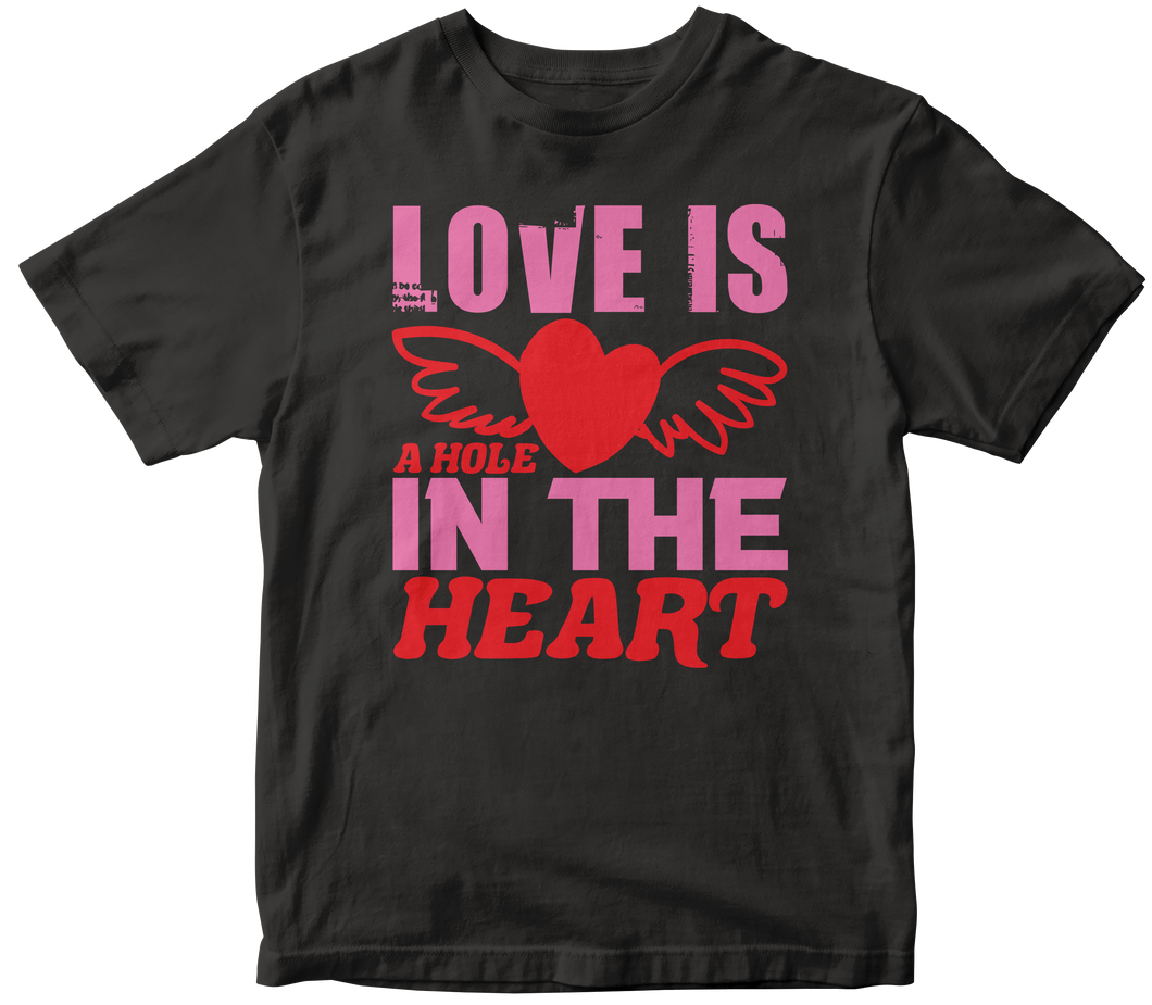 Love is a hole in the heart - Bulldog T-shirt