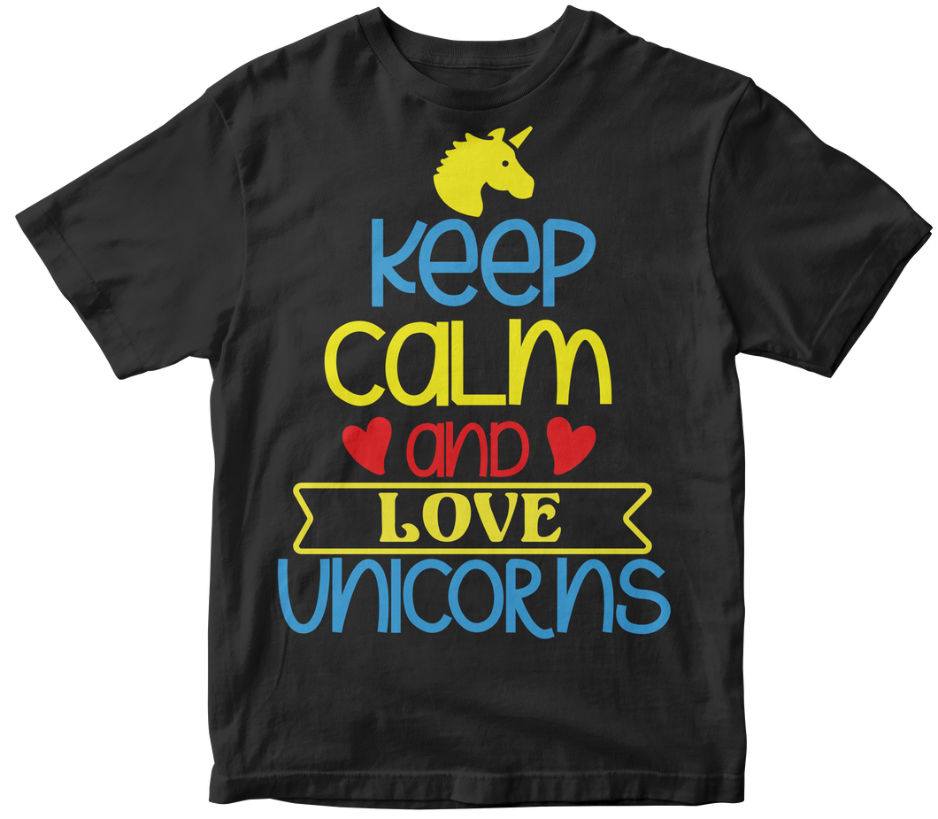 Keep calm and love unicorns - Unicorn T-shirt